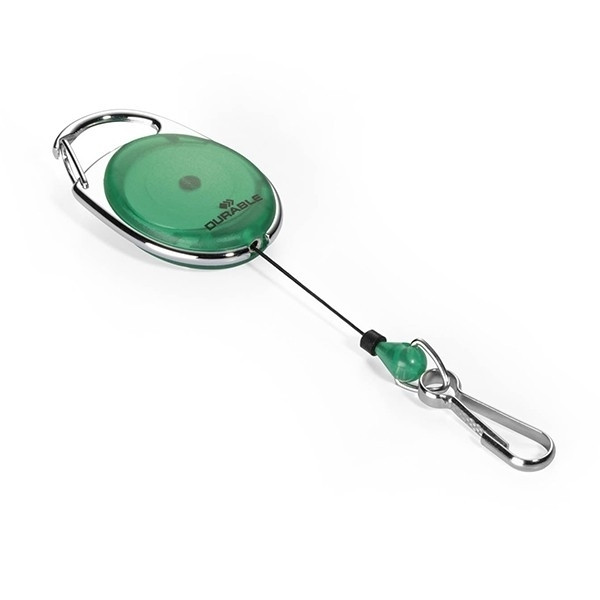 Durable korthållare jojo med karbinhake | grön 832705 310012 - 1