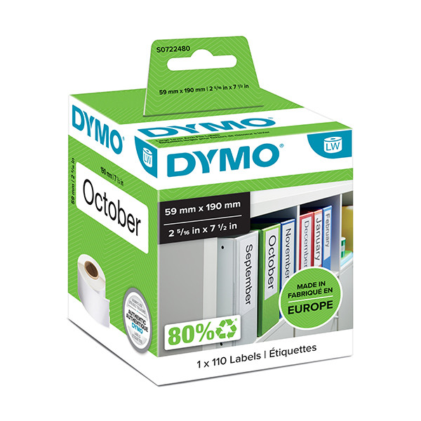 Dymo S0722480 | 99019 | breda hängmappsetiketter (original) S0722480 088514 - 1