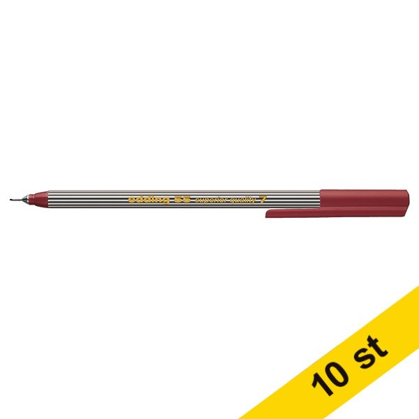 Edding Fineliner 0.3mm | Edding 55 | brun | 10st  239877 - 1