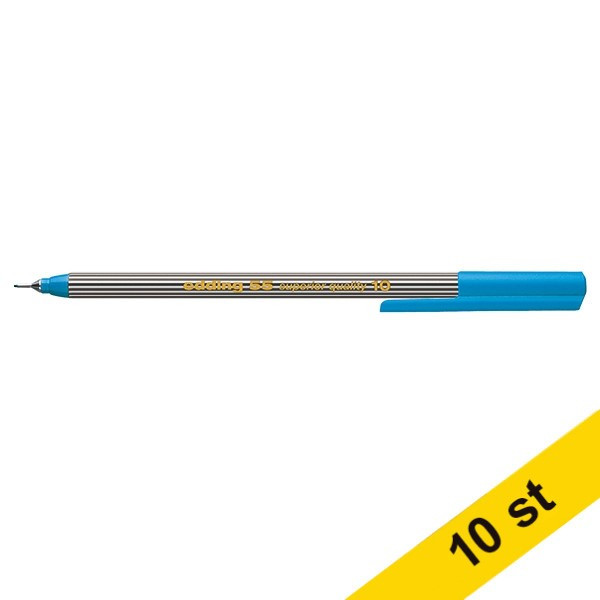 Edding Fineliner 0.3mm | Edding 55 | ljusblå | 10st  239882 - 1