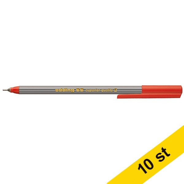 Edding Fineliner 0.3mm | Edding 55 | röd | 10st  239885 - 1