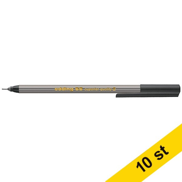 Edding Fineliner 0.3mm | Edding 55 | svart | 10st  239891 - 1