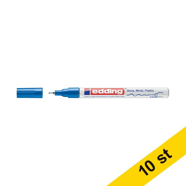 Edding Glansig lackpenna 0.8mm | Edding 780 | blå | 10st  239473 - 1