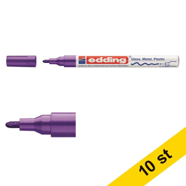 Edding Glansig lackpenna 1.0mm - 2.0mm | Edding 751 | violett | 10st  239464 - 1