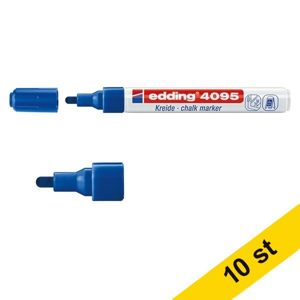 Edding Kritpenna 2.0mm - 3.0mm | Edding 4095 | blå | 10st  239801 - 1