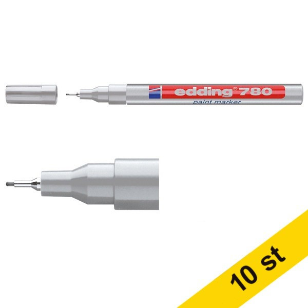 Edding Lackpenna 0.8mm | Edding 780 | silver | 10st  239477 - 1