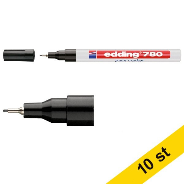 Edding Lackpenna 0.8mm | Edding 780 | svart | 10st  239471 - 1