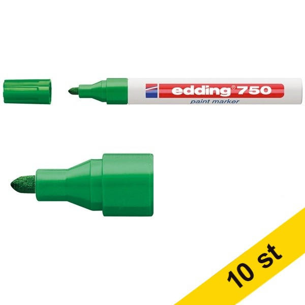 Edding Lackpenna 2.0mm - 4.0mm | Edding 750 | grön | 10st  239446 - 1