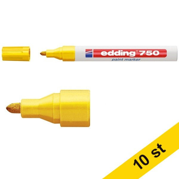 Edding Lackpenna 2.0mm - 4.0mm | Edding 750 | gul | 10st  239447 - 1