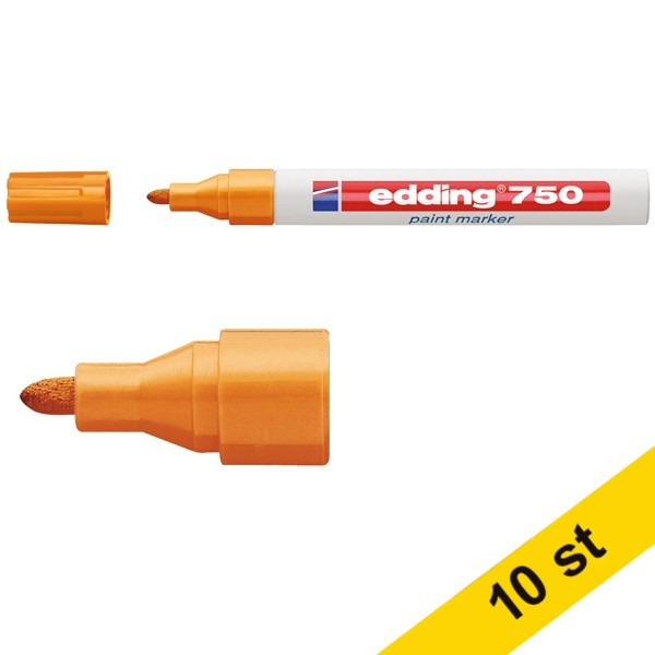 Edding Lackpenna 2.0mm - 4.0mm | Edding 750 | orange | 10st  239448 - 1