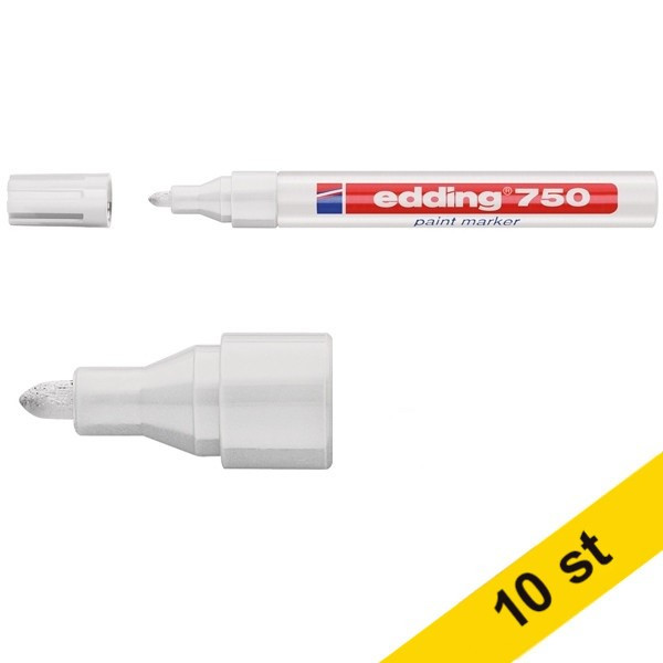 Edding Lackpenna 2.0mm - 4.0mm | Edding 750 | vit | 10st  239453 - 1