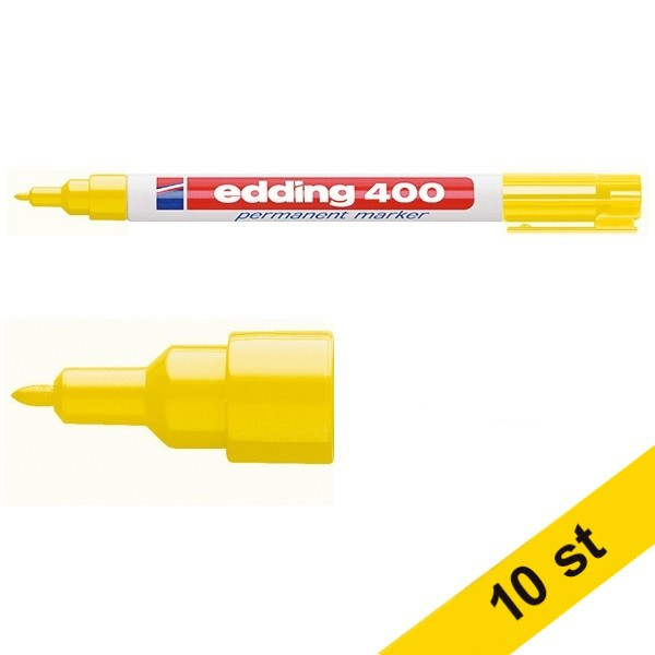 Edding Märkpenna permanent 1.0mm | Edding 400 | gul | 10st  239491 - 1