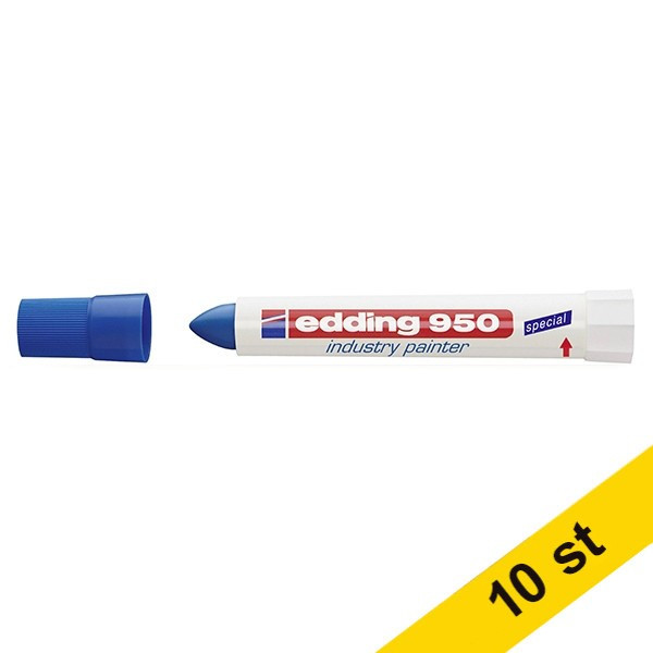 Edding Märkpenna permanent 10.0mm | Edding 950 | blå | 10st  239944 - 1