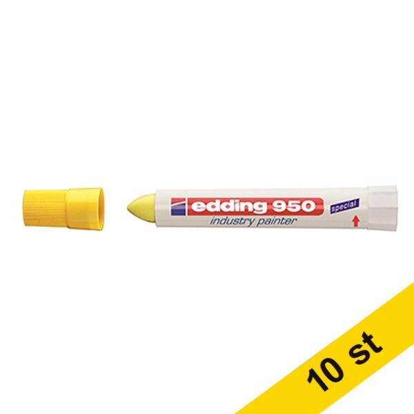 Edding Märkpenna permanent 10.0mm | Edding 950 | gul | 10st  239945 - 1