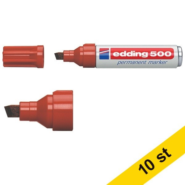 Edding Märkpenna permanent 2.0mm - 7.0mm | Edding 500 | brun | 10st  239867 - 1