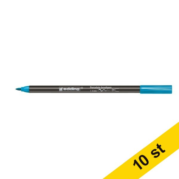 Edding Märkpenna porslin 1.0mm - 4.00mm | Edding 4200 |  ljusblå | 10st  239816 - 1