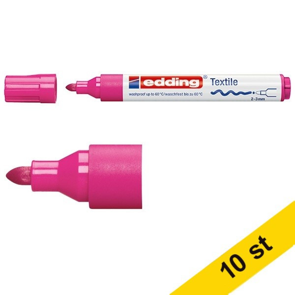 Edding Textilpenna 2.0mm - 3.0mm | Edding 4500 | neonlila | 10st  239837 - 1