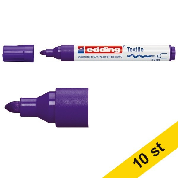 Edding Textilpenna 2.0mm - 3.0mm | Edding 4500 | violett | 10st  239843 - 1