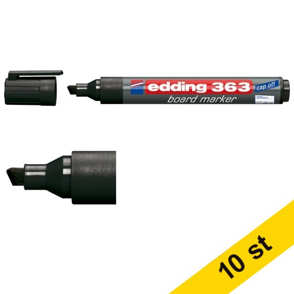 Edding Whiteboardpenna 1.0mm - 5.0mm | Edding 363 | svart | 10st  239479 - 1