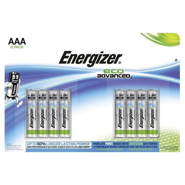 Energizer Eco Advanced AAA/LR3 batteri 8-pack E300116300 238727 - 1