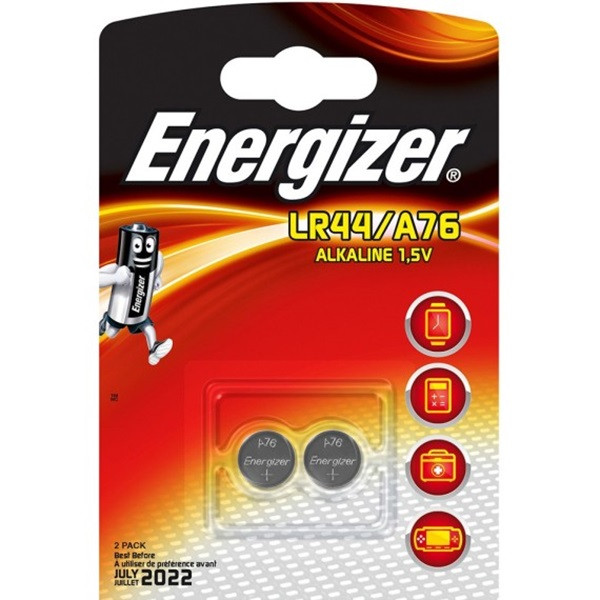 Energizer LR44 Alkaline knappcellsbatteri | 2st ER08307 098909 - 1