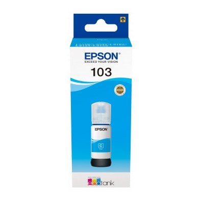 Epson 103 cyan bläckrefill (original) C13T00S24A 052100 - 1