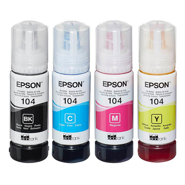 Epson 104 bläckrefill 4-pack (original) C13T00P640 652030 - 1