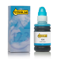 Epson 104 cyan bläckrefill (varumärket 123ink) C13T00P240C 052085