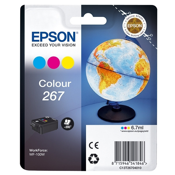 Epson 267 färgbläckpatron (original) C13T26704010 026718 - 1