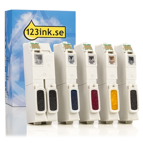 Epson 33XL (T3357) PBK/BK/C/M/Y bläckpatron 5-pack (varumärket 123ink) C13T33574010C 026871 - 1