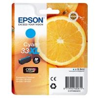 Epson 33XL (T3362) cyan bläckpatron hög kapacitet (original) C13T33624010 C13T33624012 026858