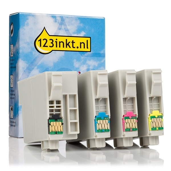 Epson 34 BK/C/M/Y bläckpatron 4-pack (varumärket 123ink)  127033 - 1