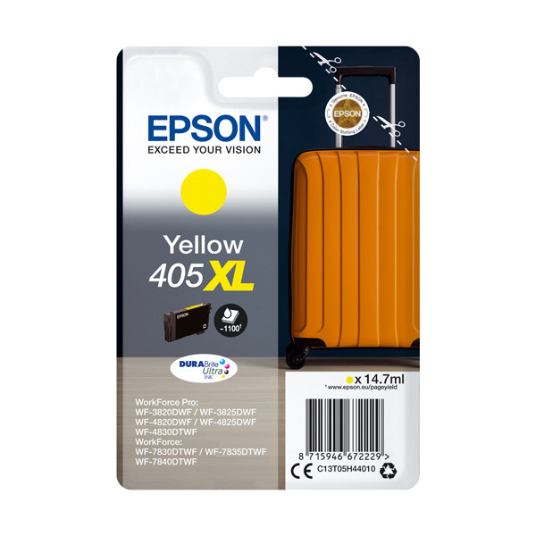 Epson 405XL (T05H4) gul bläckpatron hög kapacitet (original) C13T05H44010 C13T05H44020 083552 - 1