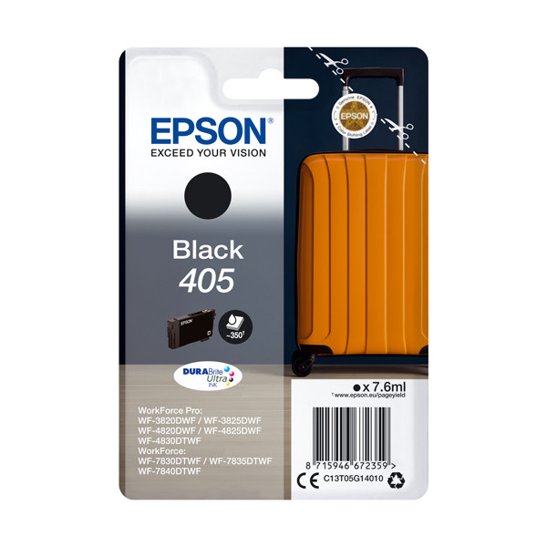 Epson 405 (T05G1) svart bläckpatron (original) C13T05G14010 C13T05G14020 083538 - 1