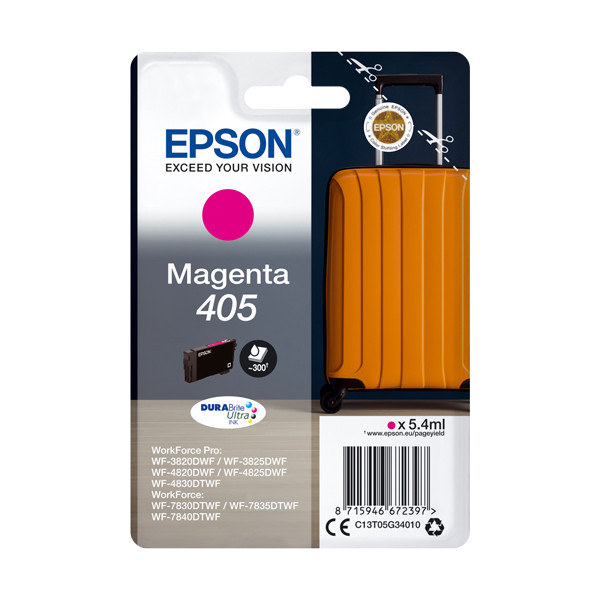 Epson 405 (T05G3) magenta bläckpatron (original) C13T05G34010 C13T05G34020 083542 - 1
