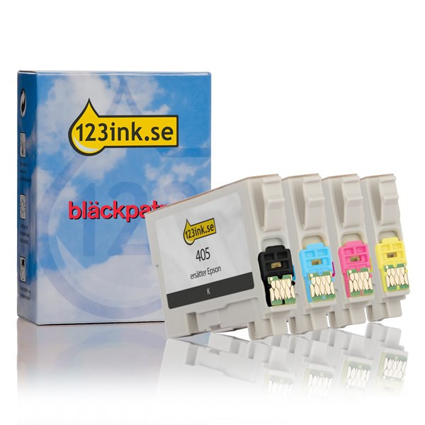 Epson 405 (T05G6) BK/C/M/Y bläckpatron 4-pack (varumärket 123ink) C13T05G64010C 110827 - 1