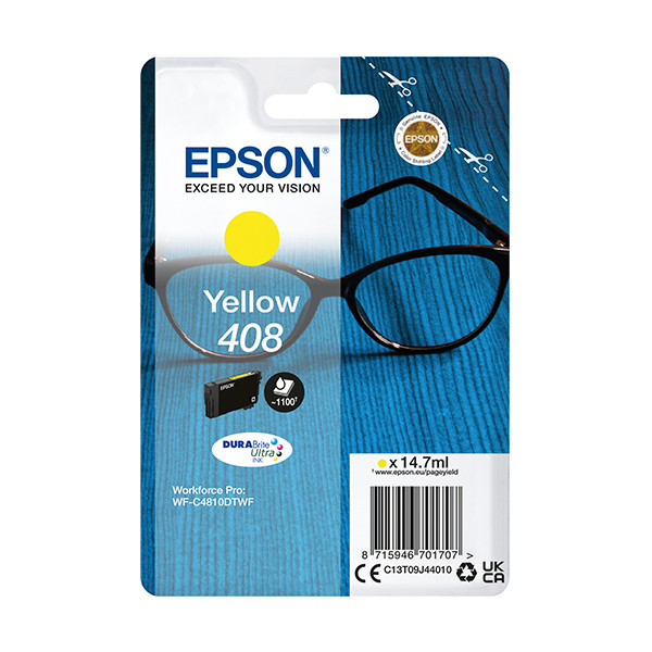 Epson 408 (T09J4) gul bläckpatron (original) C13T09J44010 024122 - 1