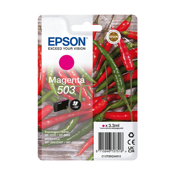 Epson 503 (T09Q3) magenta bläckpatron (original) C13T09Q34010 652044 - 1