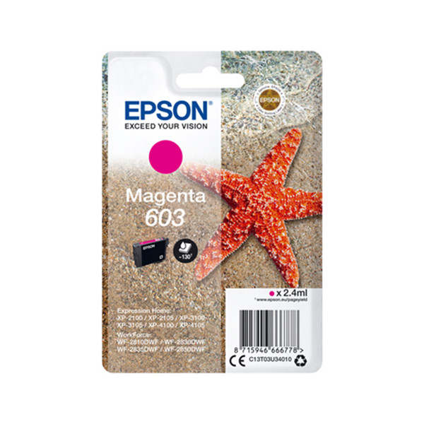 Epson 603 (T03U3) magenta bläckpatron (original) C13T03U34010 C13T03U34020 020672 - 1