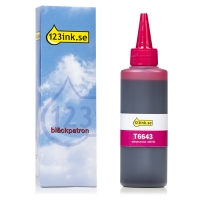 Epson 664 (T6643) magenta bläckrefill (varumärket 123ink) C13T664340C 026753