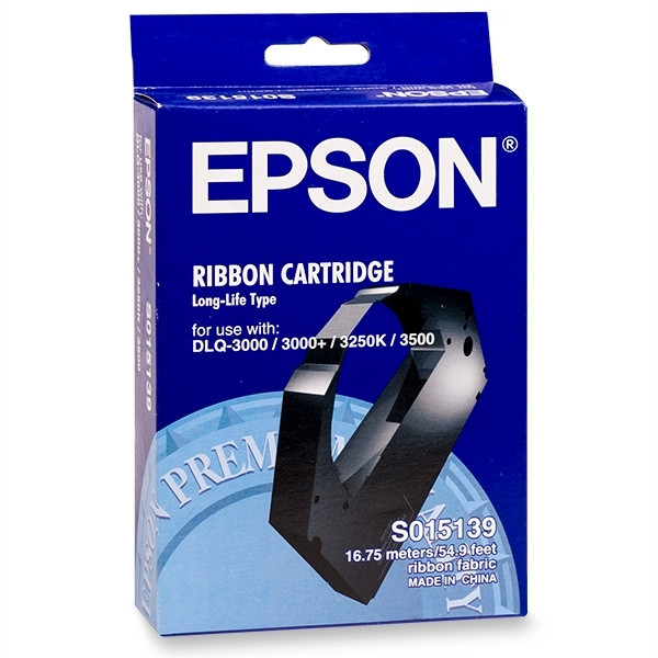 Epson S015139 svart färgband (original) C13S015139 080186 - 1