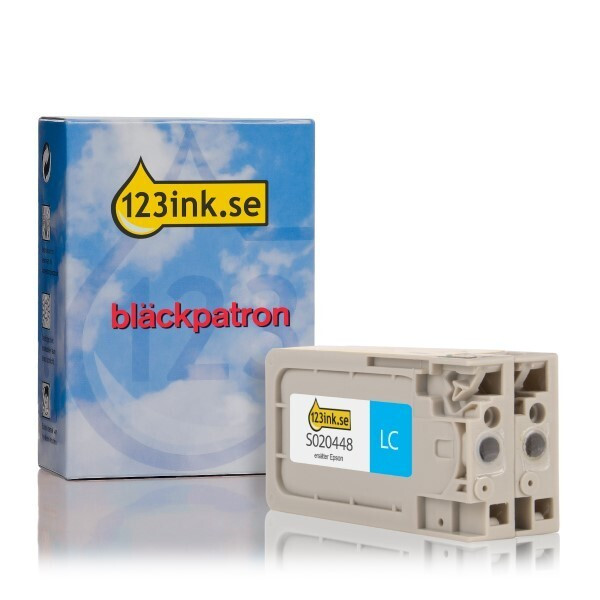 Epson S020448 PJIC2 (LC) ljuscyan bläckpatron (varumärket 123ink) C13S020448C C13S020689C 026381 - 1