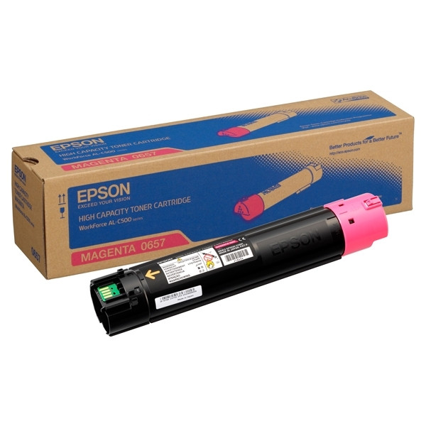 Epson S050657 magenta toner hög kapacitet (original) C13S050657 052004 - 1