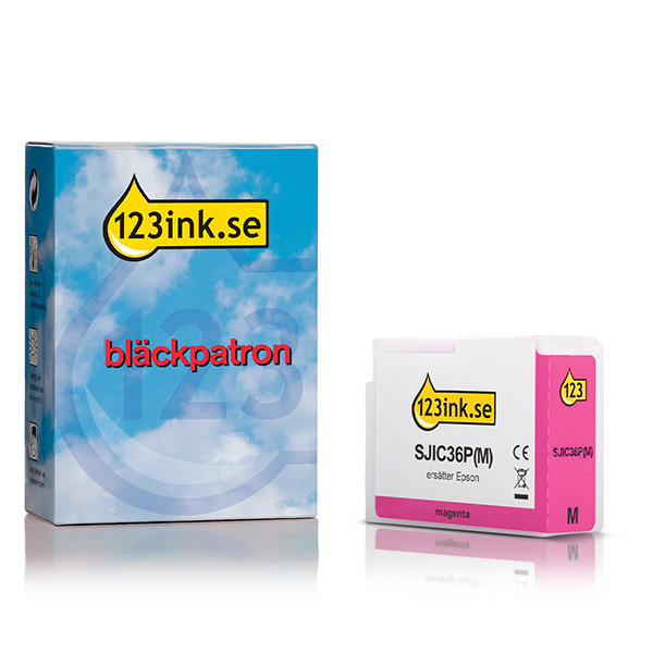 Epson SJIC36P (M) magenta bläckpatron (varumärket 123ink) C13T44C340C 083611 - 1