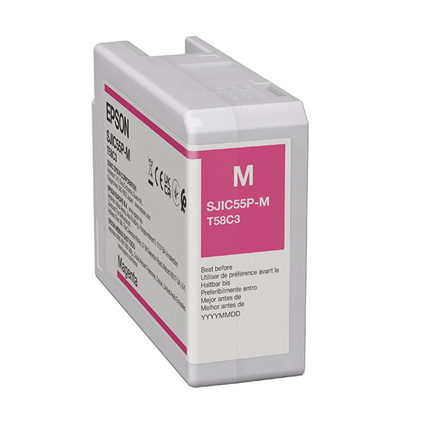 Epson SJIC55P(M) magenta bläckpatron (original) C13T58C340 083802 - 1