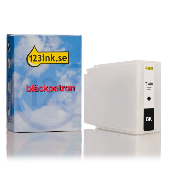 Epson T04B1 svart bläckpatron extra hög kapacitet (varumärket 123ink) C13T04B140C 023375 - 1