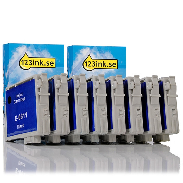 Epson T0615 BK/C/M/Y bläckpatron 8-pack (varumärket 123ink) C13T06154010C 110610 - 1