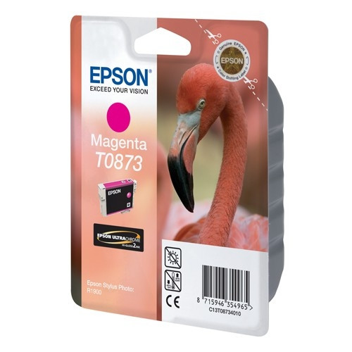 Epson T0873 magenta bläckpatron (original) C13T08734010 023306 - 1