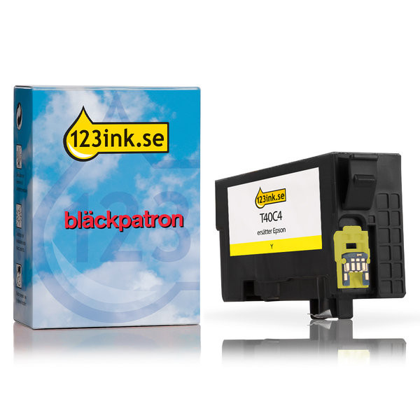 Epson T40C4 gul bläckpatron (varumärket 123ink) C13T40C440C 083415 - 1