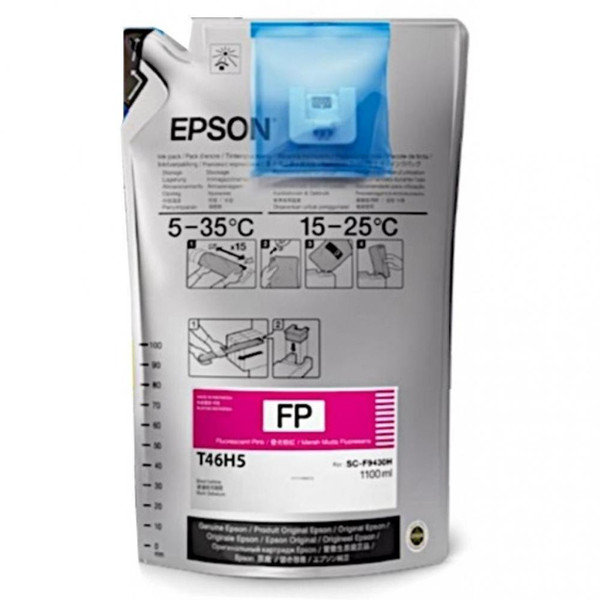 Epson T46D540 fluorescerande rosa bläckpatron (original) C13T46D540 083476 - 1